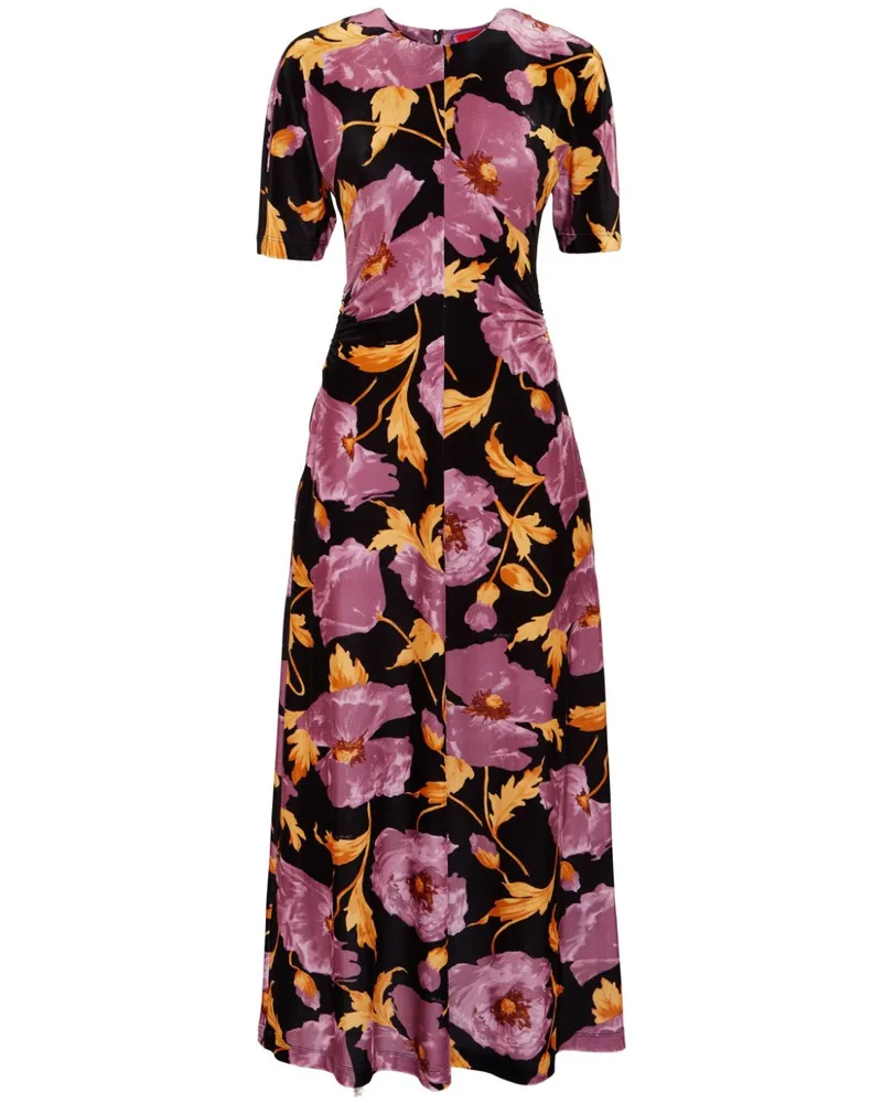 La DoubleJ Angelica Midikleid - Schwarz Schwarz