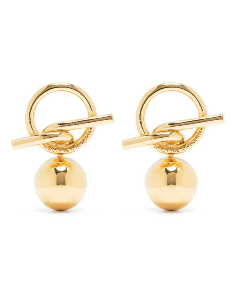 Wouters & Hendrix ball drop earrings - Gold Gold