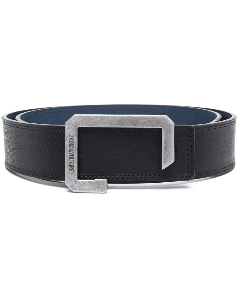 Zadig & Voltaire La Reversible Gürtel - Schwarz Schwarz