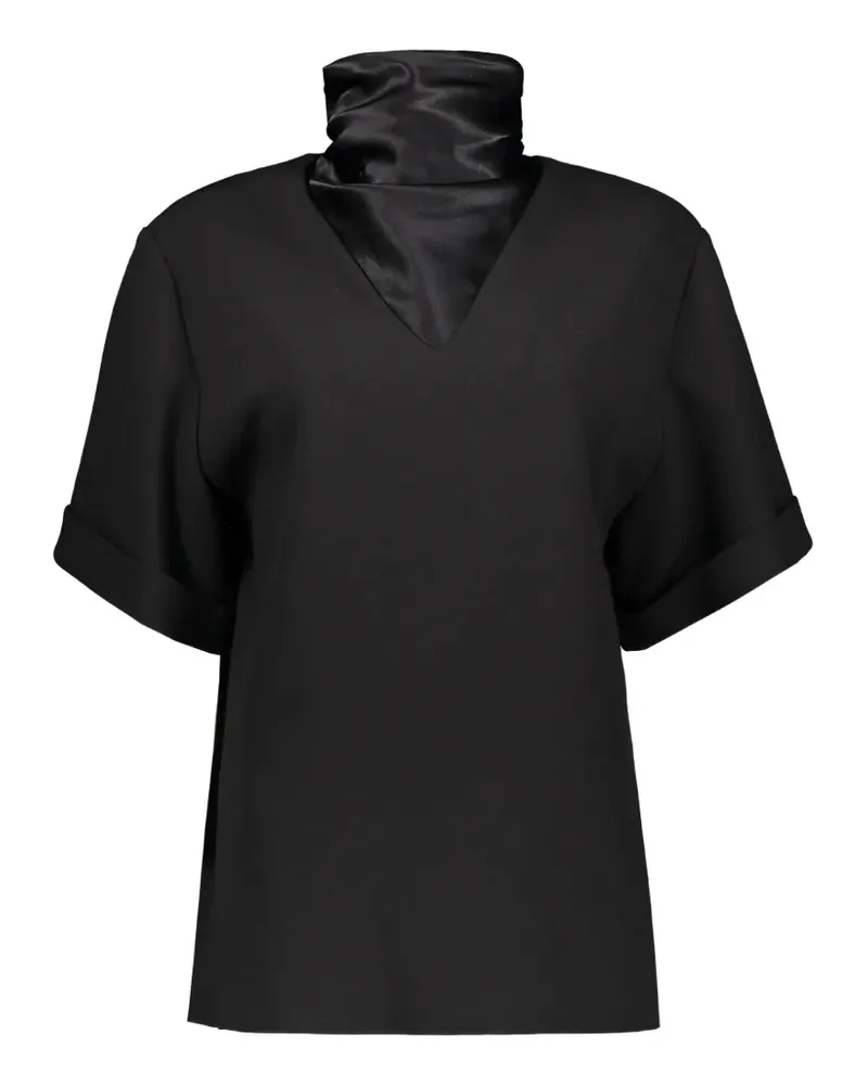 ELLERY stand-up collar cuffed-sleeve top - Schwarz Schwarz