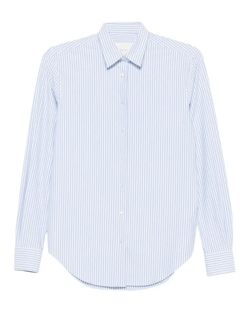 XACUS Marta striped long-sleeve shirt - Blau Blau