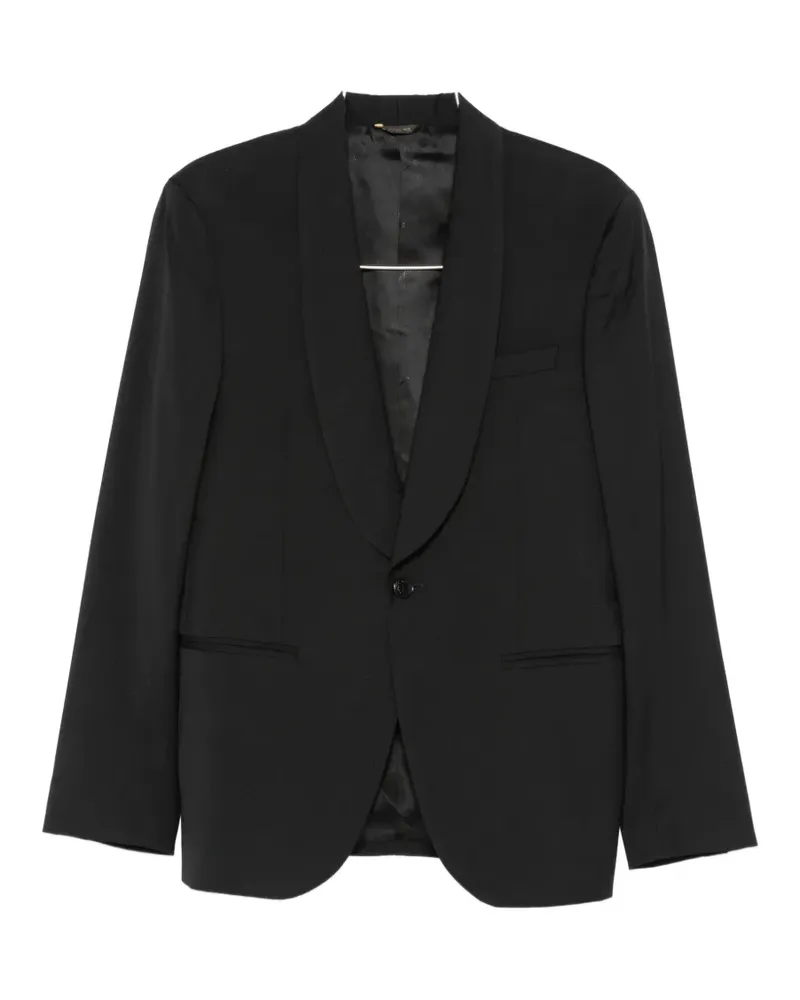 Manuel Ritz shawl-lapel single-breasted suit - Schwarz Schwarz