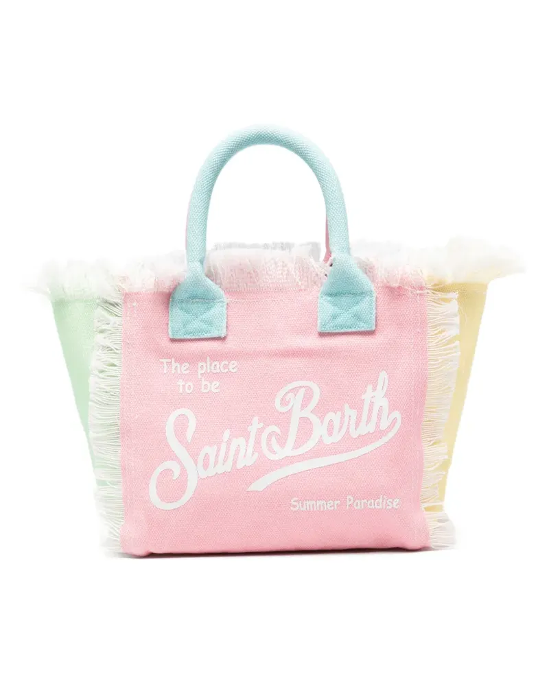 MC2 Saint Barth Colette' Shopper mit Fransen - Rosa Rosa