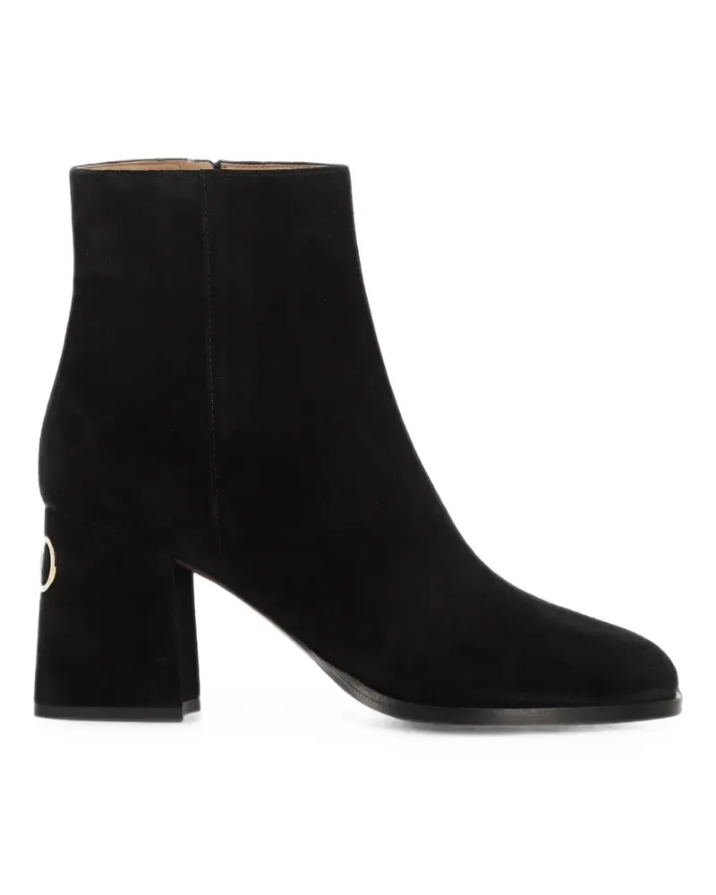 Valentino Garavani VLogo Signature suede ankle boots - Schwarz Schwarz