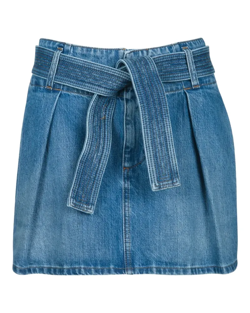 Givenchy pleated belted mini skirt - Blau Blau