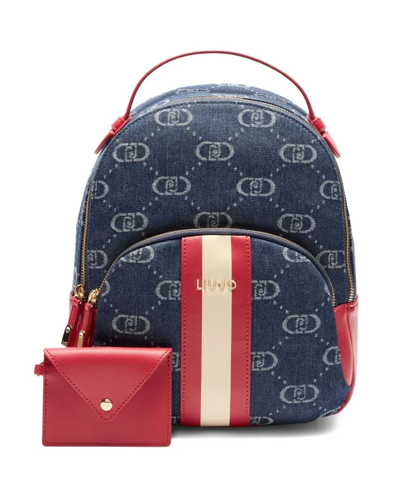 Liu Jo Rucksack aus Jacquard - Blau Blau
