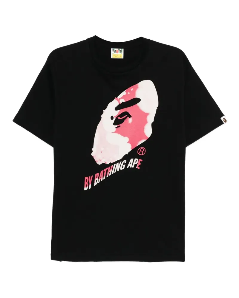 BAPE T-Shirt mit grafischem Print - Schwarz Schwarz