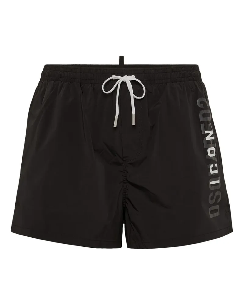 Dsquared2 Badeshorts mit "Icon"-Print Schwarz