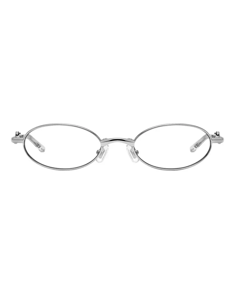 Gentle Monster Radi Brille mit ovalem Gestell - Silber Silber