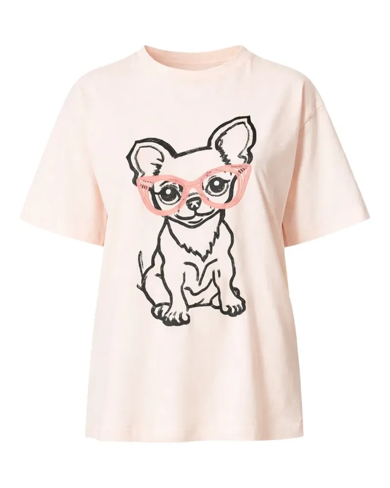 Twin-Set T-Shirt mit grafischem Print - Rosa Rosa