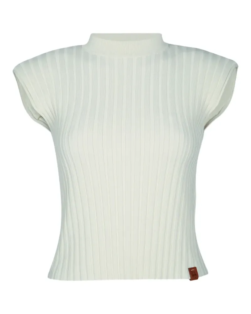 Jacob Cohën ribbed knitted top - Nude Nude