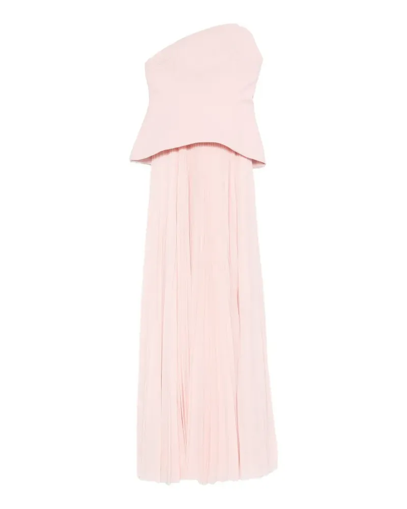 Solace London pleated strapless maxi dress - Rosa Rosa