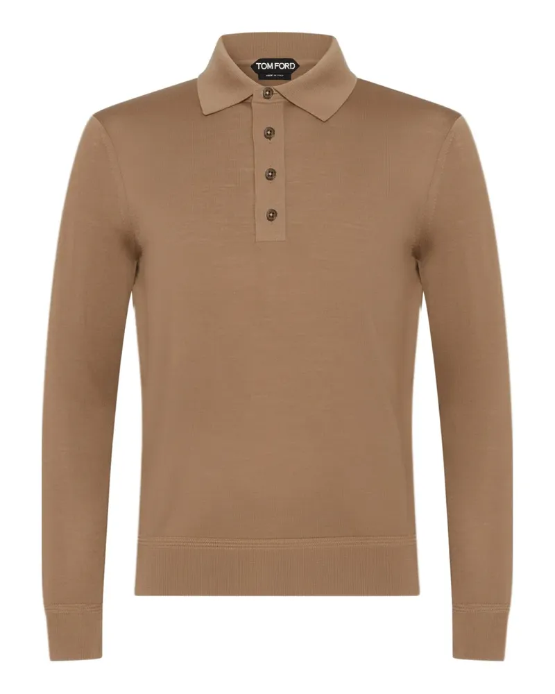 Tom Ford Maglia buttoned polo shirt - Braun Braun