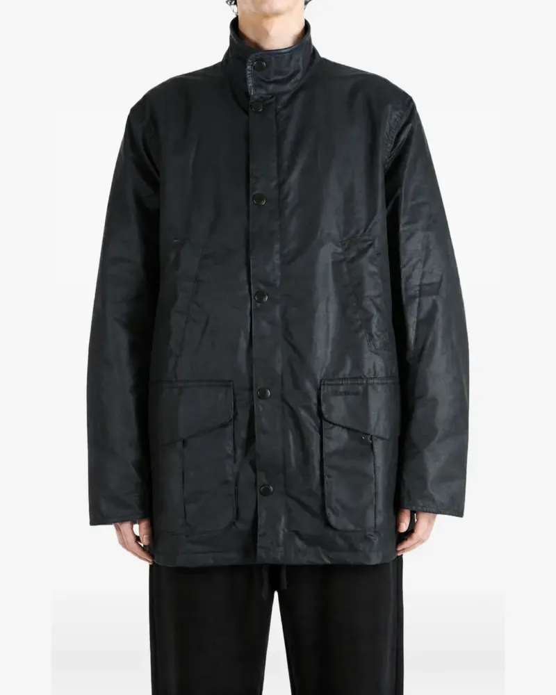 Barbour Gewachste Jacke mit mehreren Taschen - Blau Blau
