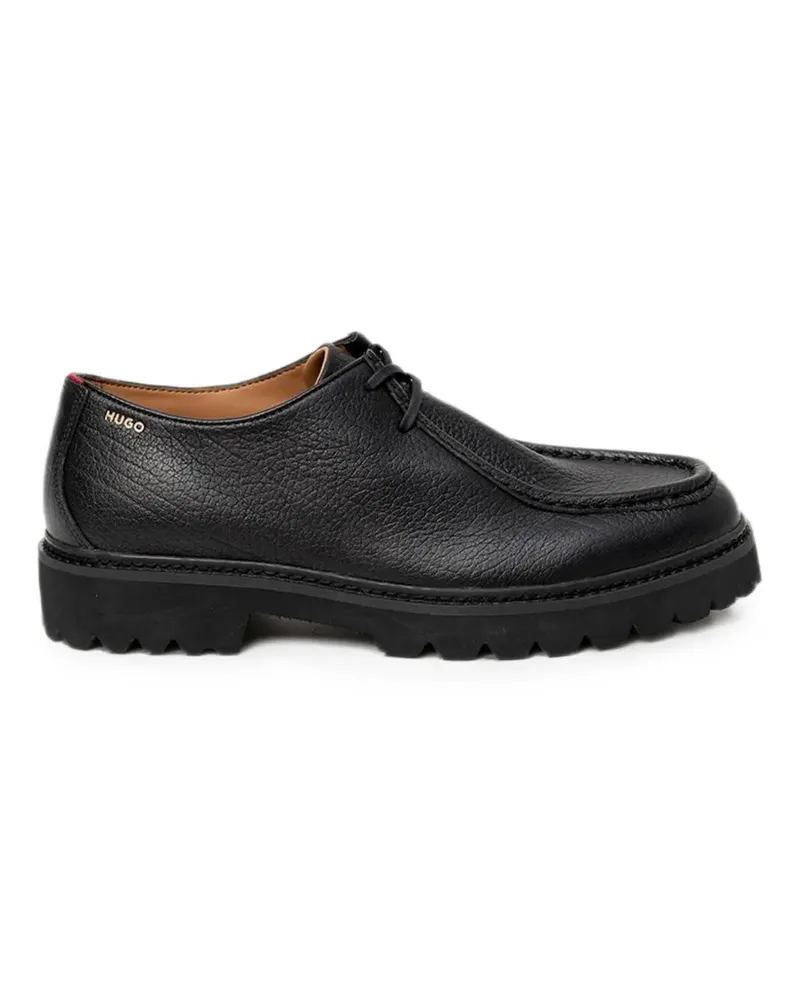 HUGO BOSS Derby-Schuhe mit Profilsohle - Schwarz Schwarz