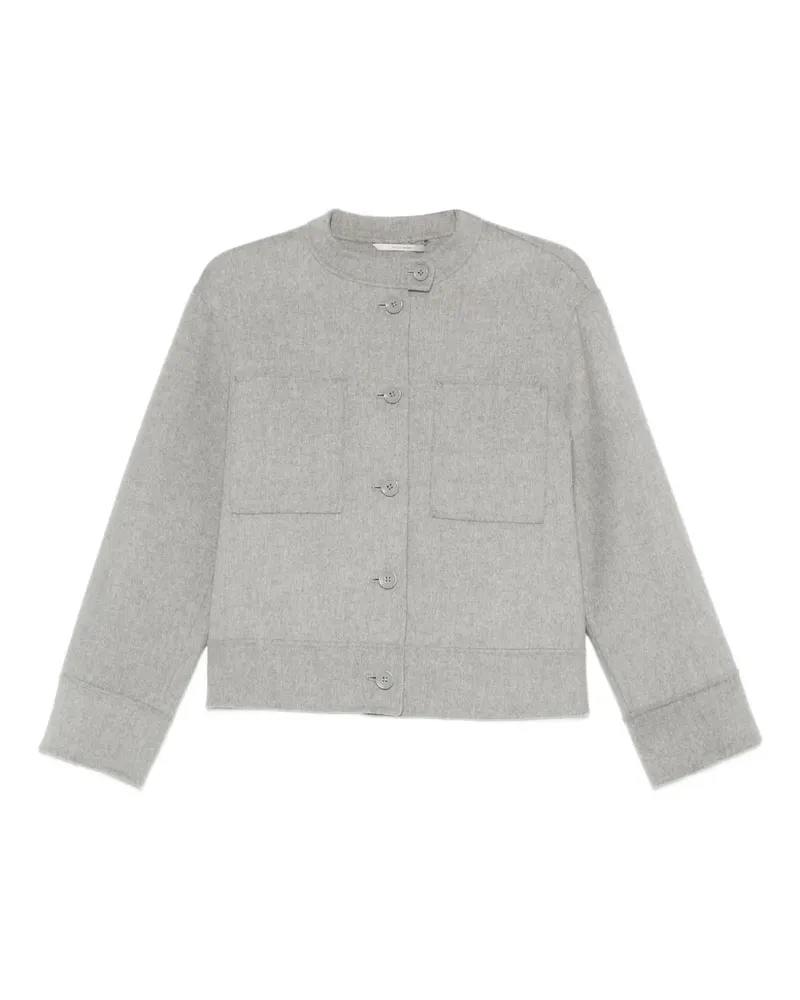 Max Mara Melierte Jacke - Grau Grau
