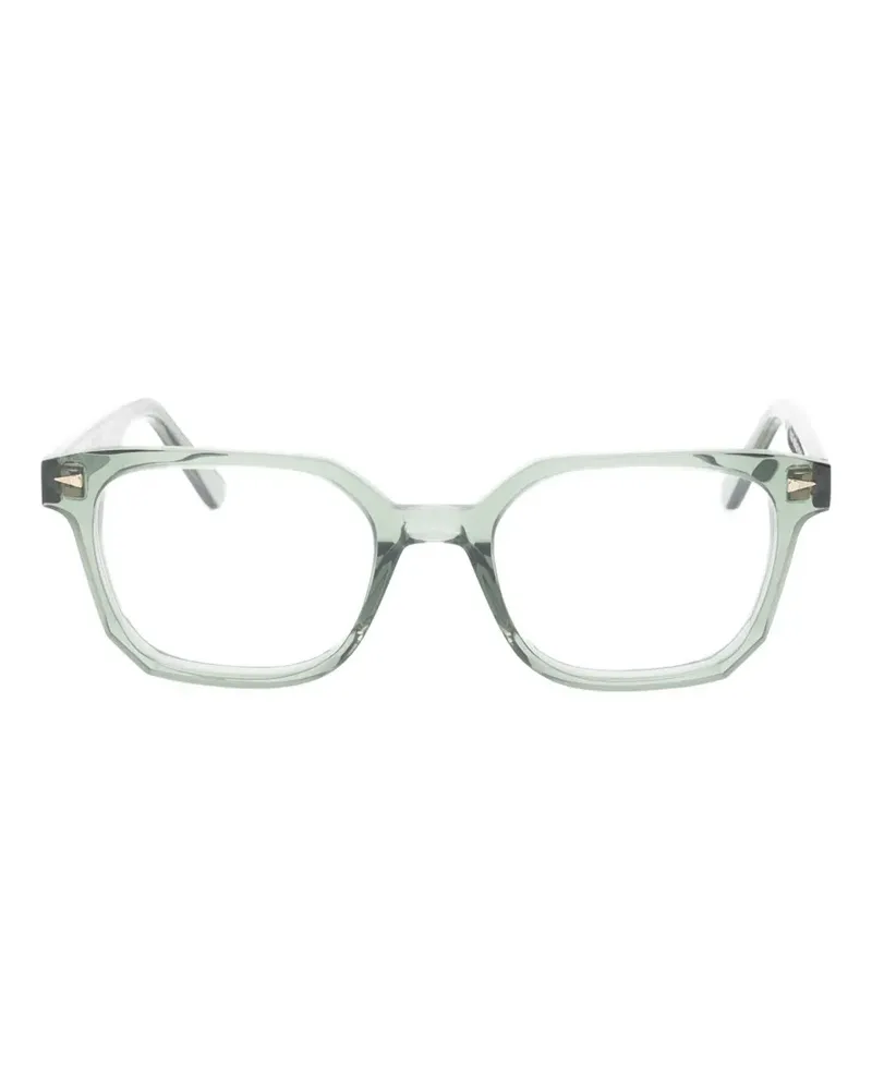 AHLEM Houdon Brille mit geometrischem Gestell - Grün Grün