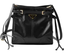 Bonnie leather mini shoulder bag - Schwarz