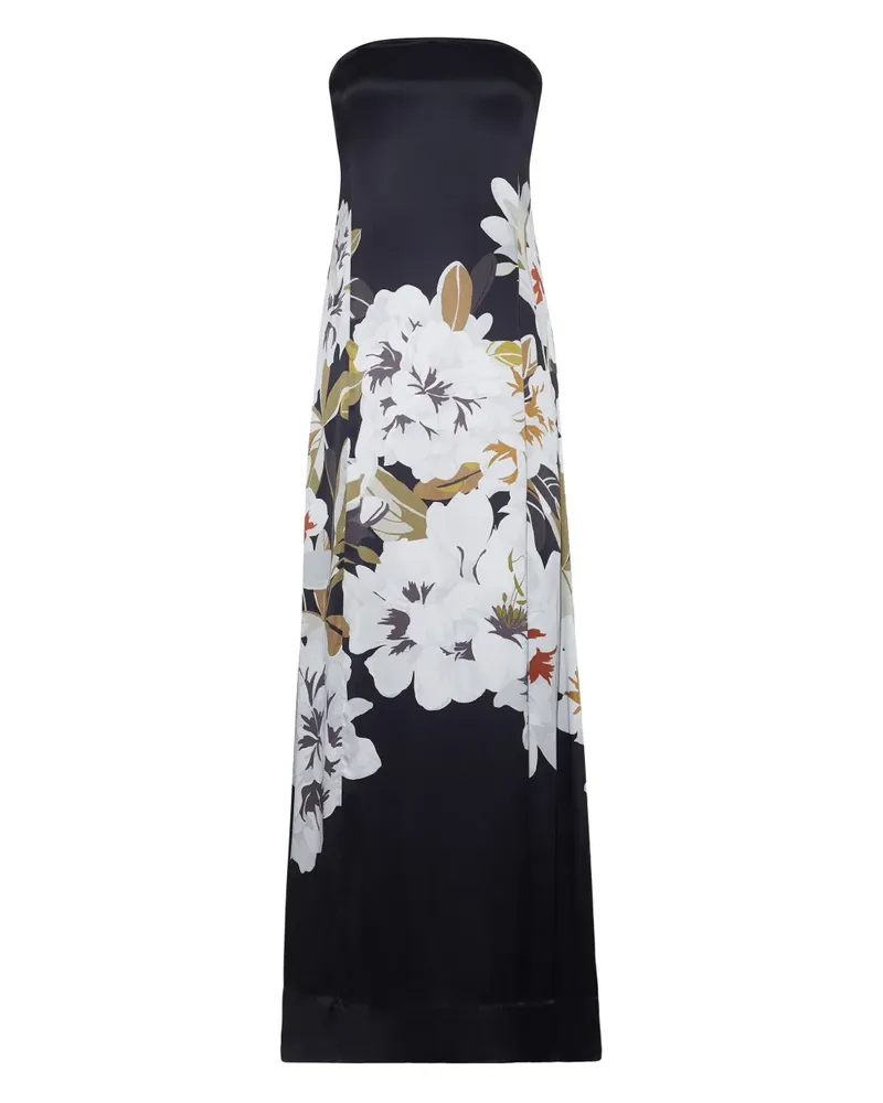 Adam Lippes Marais Maxikleid mit Print - Schwarz Schwarz