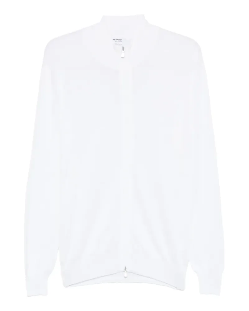 Gran Sasso zip-up cotton cardigan - Weiß Weiß