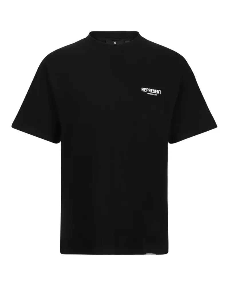 REPRESENT logo-print T-shirt - Schwarz Schwarz