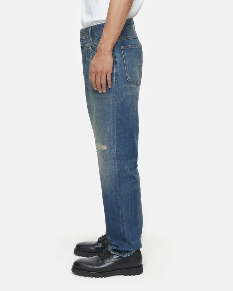 Closed Gerade Jeans im Distressed-Look - Blau Blau