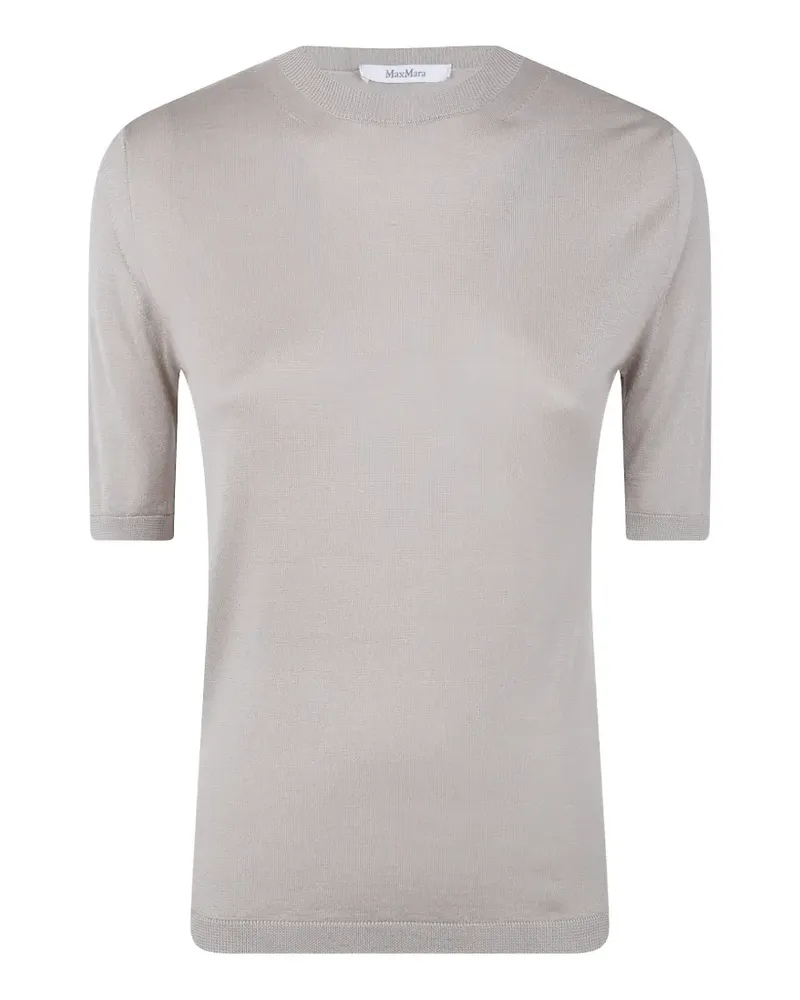 Max Mara Kurzärmeliger Mxm Aceti Pullover - Nude Nude