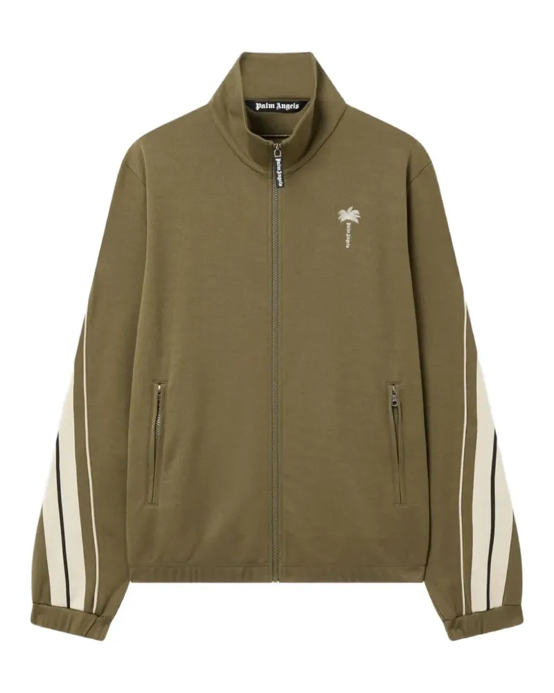 Palm Angels Gestreifte Palm Tree Sportjacke - Grün Grün