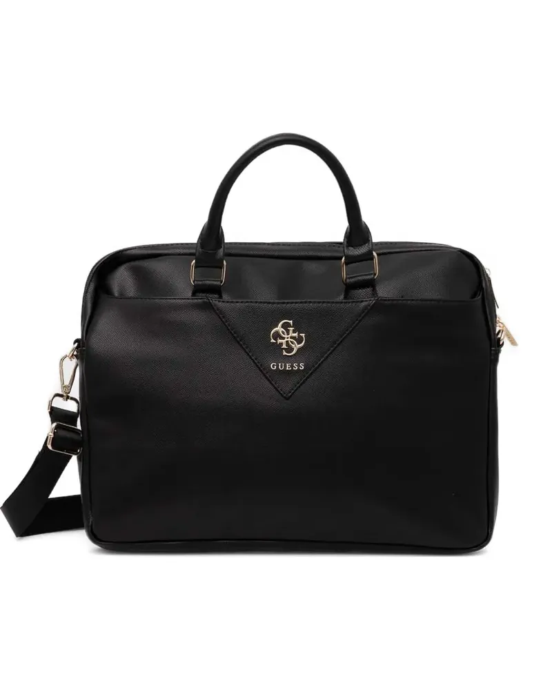 Guess logo-detail laptop case - Schwarz Schwarz