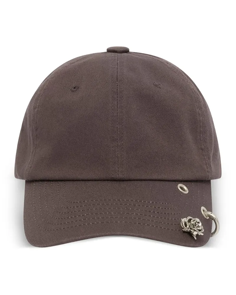 WE 11 DONE Spike Rose cap - Braun Braun