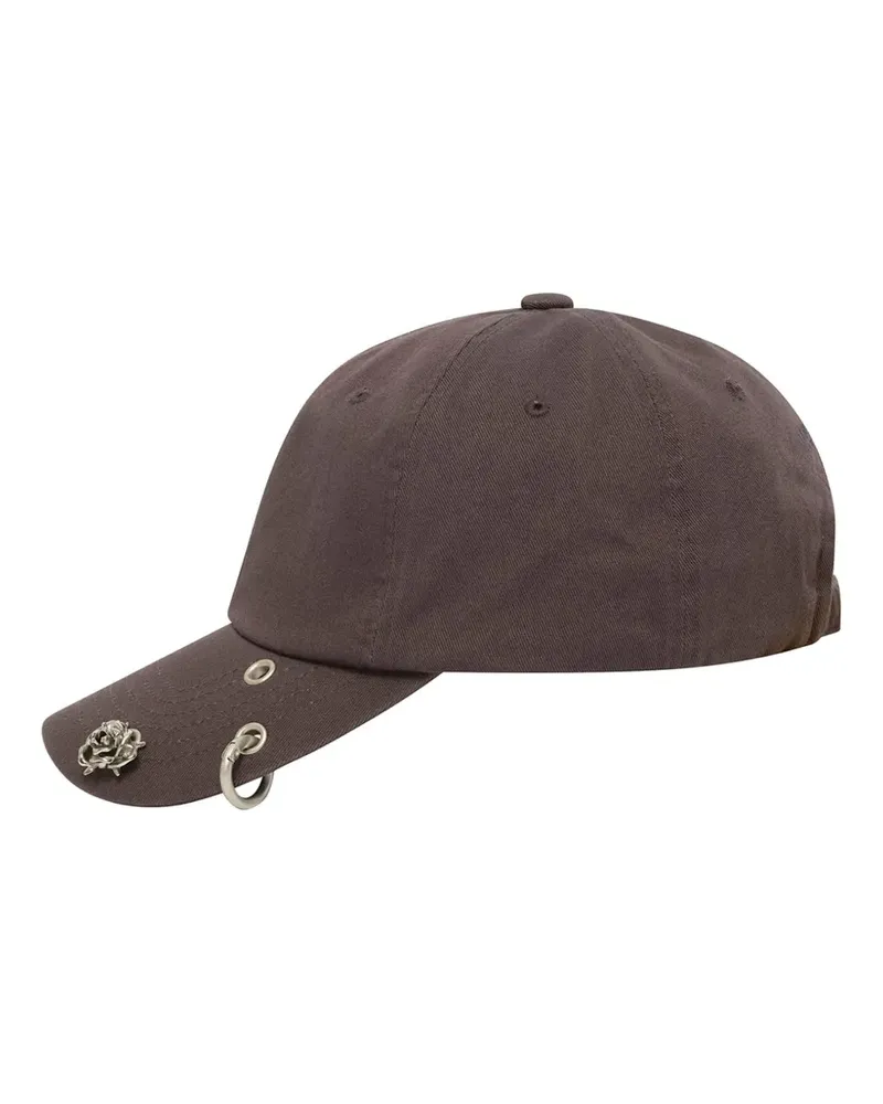 WE 11 DONE Spike Rose cap - Braun Braun