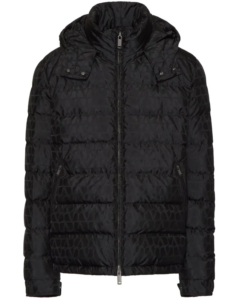 Valentino Garavani Wattierte Toile Iconographe Jacke - Schwarz Schwarz