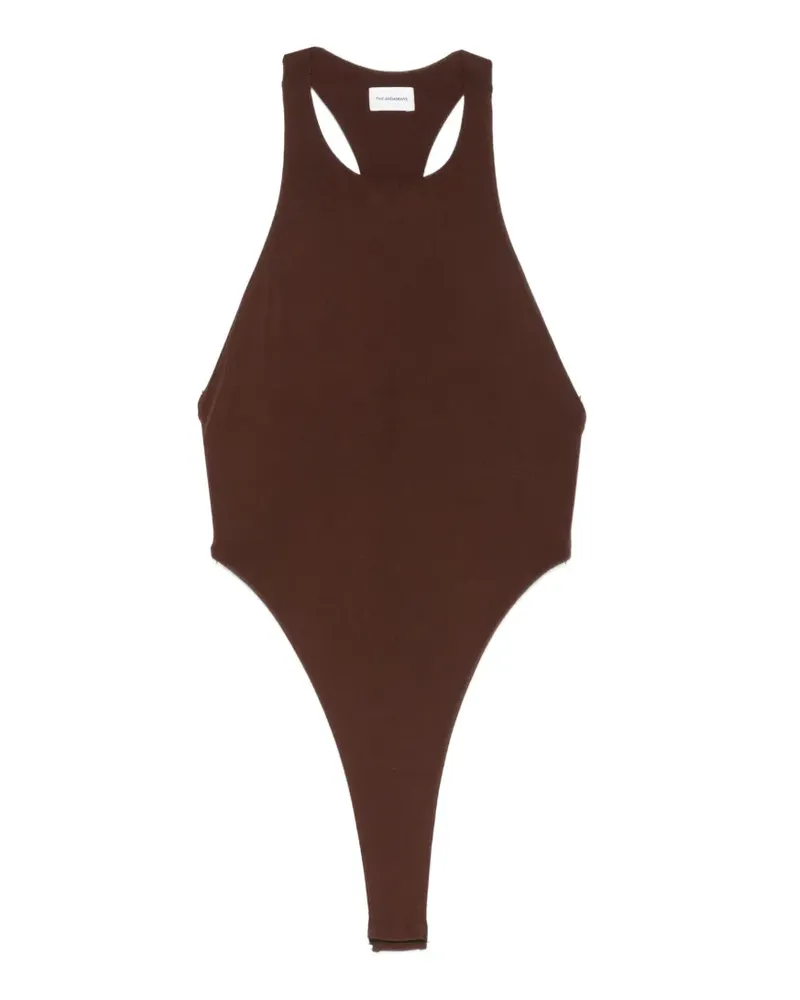 ANDAMANE High-Leg-Body mit Racerback - Braun Braun