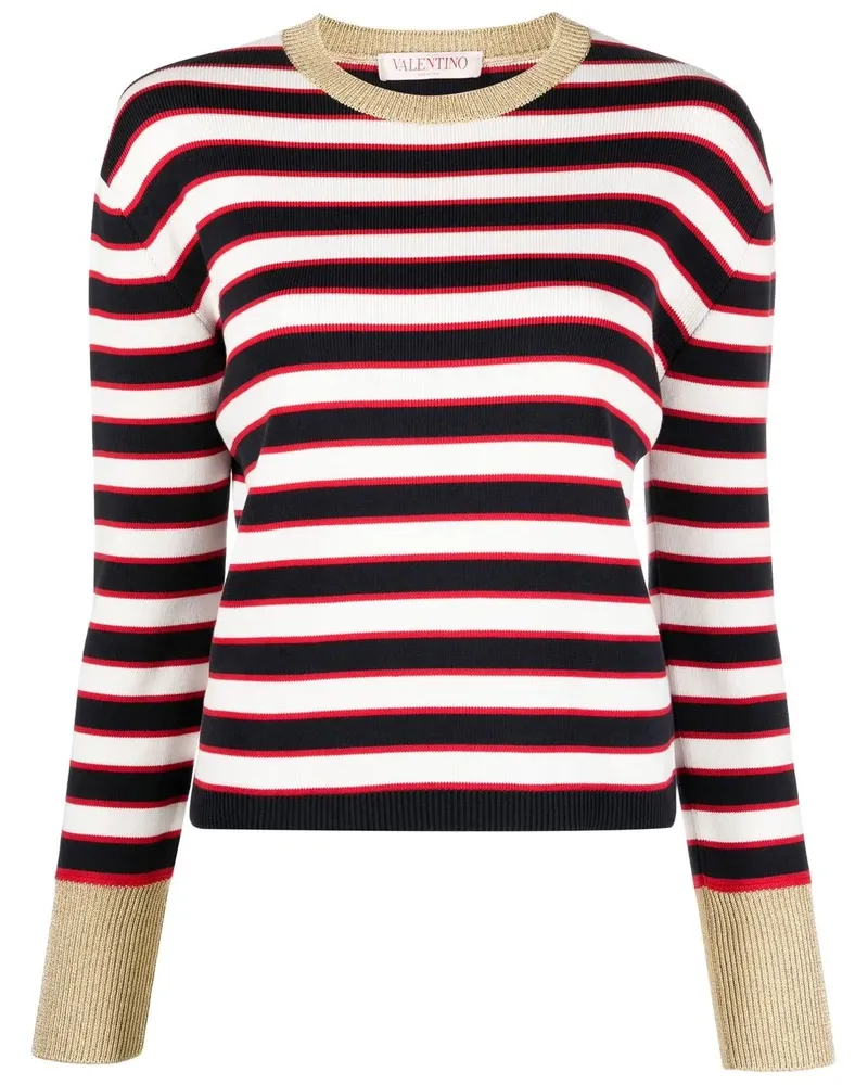 Valentino Garavani Pullover aus Lurex - Weiß Weiß