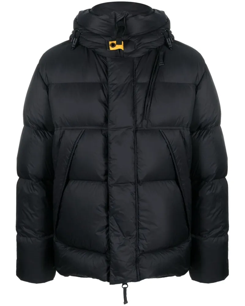 Parajumpers Gefütterte Jacke mit Logo-Patch - Schwarz Schwarz