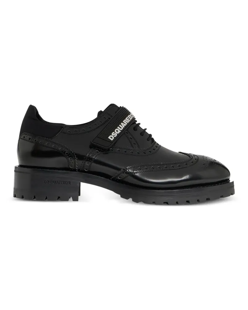 Dsquared2 Oxford Schuhe mit -Logo - Schwarz Schwarz