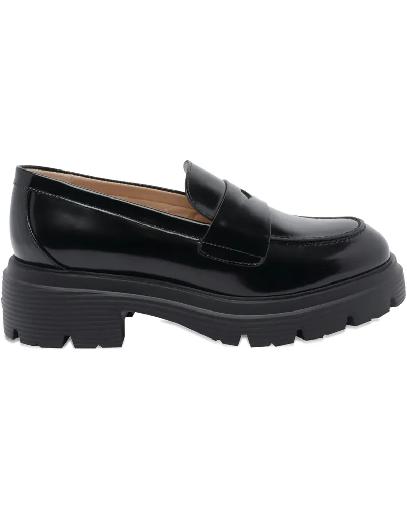 Stuart Weitzman Penny-Loafer mit Plateau - Schwarz Schwarz
