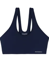 SPORTY & RICH Sport-BH mit Logo-Print Blau