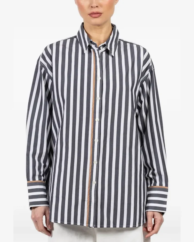 Xírena Gillian striped shirt - Schwarz Schwarz