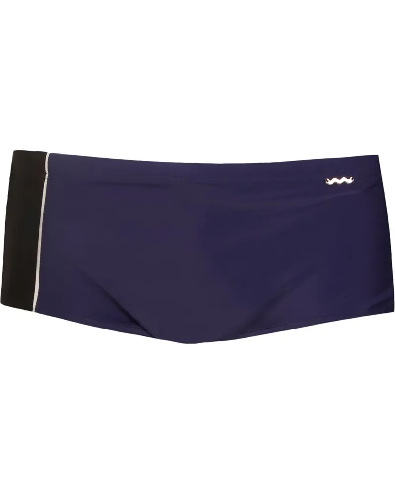 Amir Slama panelled swimming trunks - Blau Blau