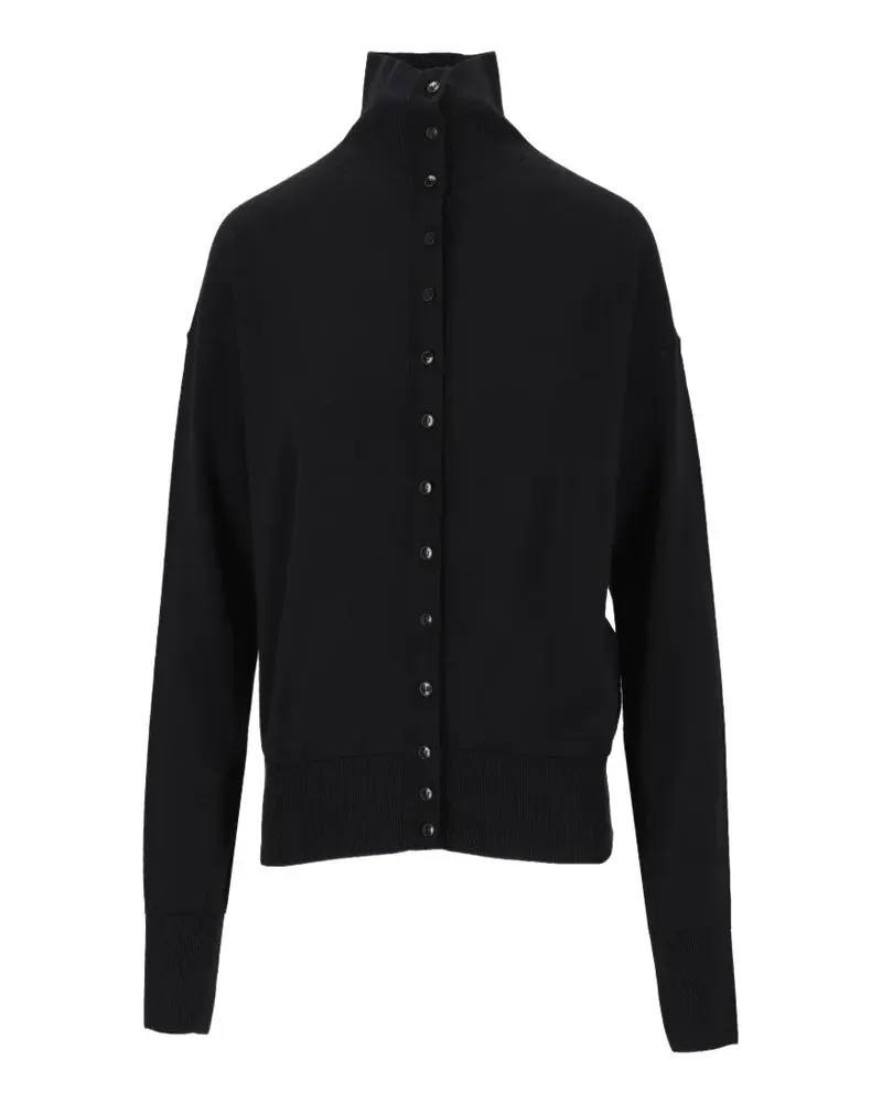 BARENA button-up high-neck sweater - Schwarz Schwarz