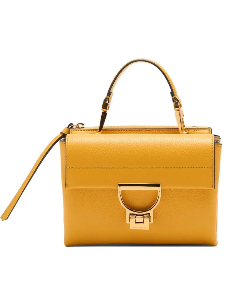 Coccinelle Strukturierte Handtasche - Gelb Gelb