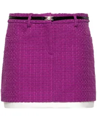 Maje Tweed-Minirock Violett