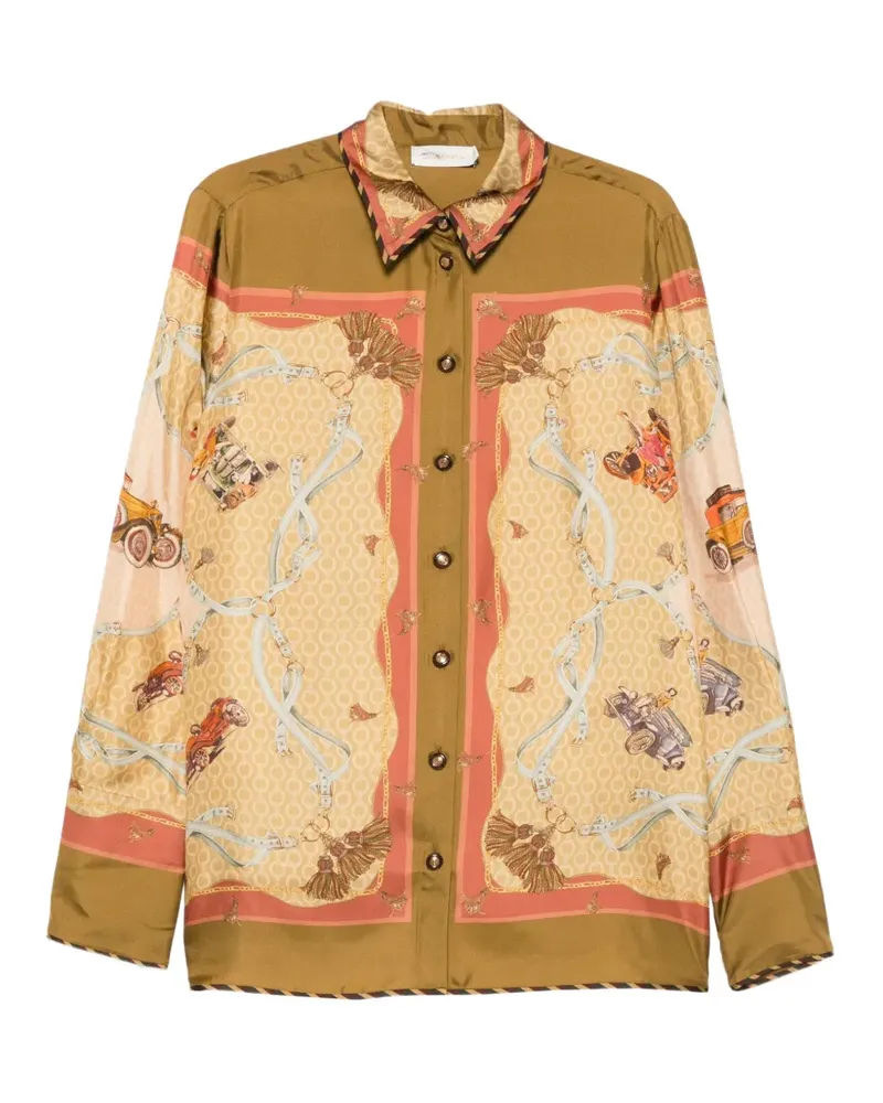 Zimmermann Valiant Hemd mit Schal-Print - Braun Braun