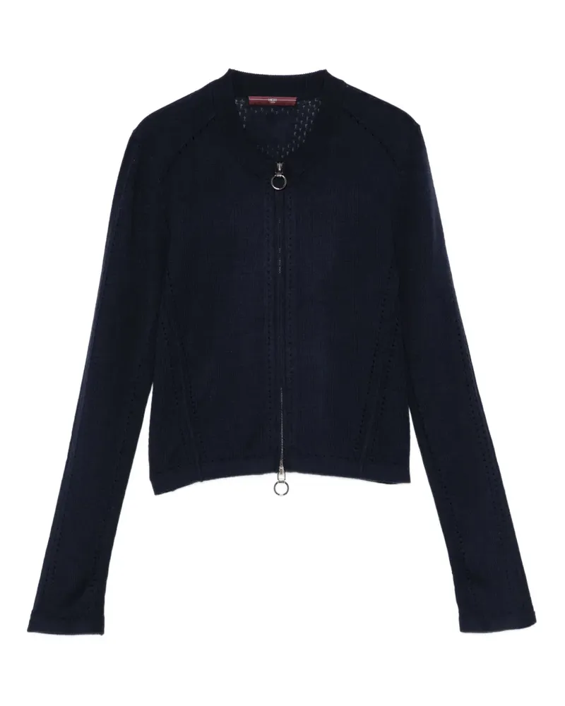 HIGH Schmale Jacke mit Reißverschluss - Blau Blau