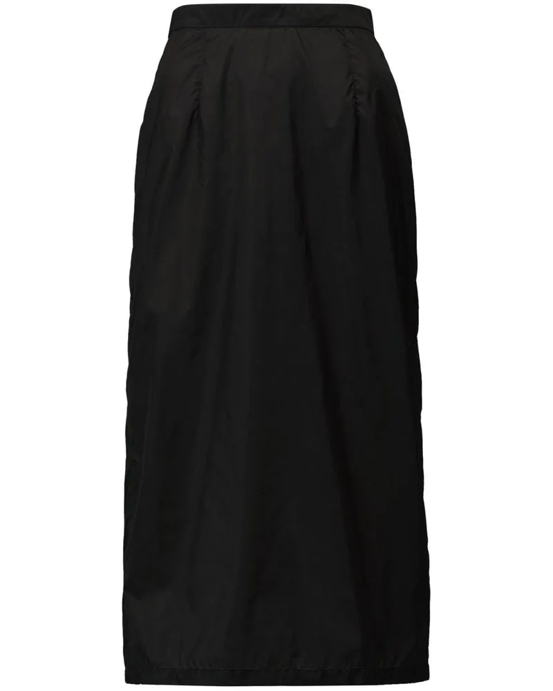 Maison Margiela Midirock mit hohem Bund - Schwarz Schwarz