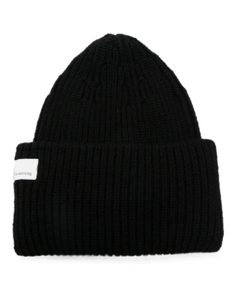 nine:inthe:morning ribbed-knit beanie hat - Schwarz Schwarz