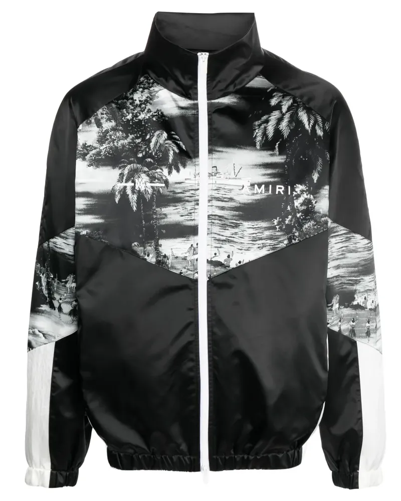 Amiri Sportjacke mit grafischem Print - Schwarz Schwarz