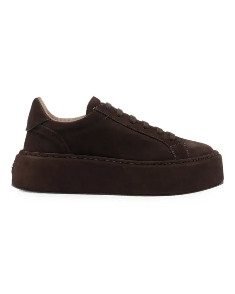Casadei Renna Plateau-Sneakers aus Wildleder - Braun Braun
