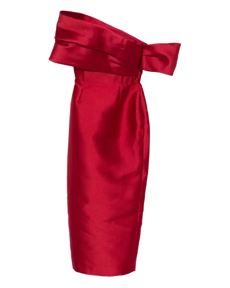 Solace London Mirla off-shoulder midi dress - Rot Rot